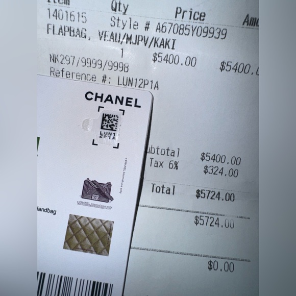 NWT 22K Chanel Small Boy Bag Kaki - Matte Gold Hardware - Picture 9 of 15